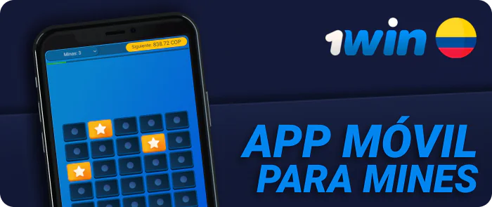 1win Colombia app móvil para Mines