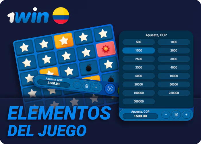 Funciones del juego Mines 1win